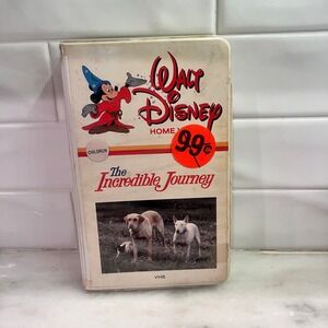 Walt Disney Home Video The Incredible Journey VHS‎ Movie Tape Childrens Classic